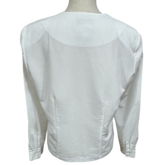 "KATHIE LEE" Vintage,Lacy,Sheer,Button Blouse,Angel,Pure,Cottage Core,Feminine - Picture 3 of 11